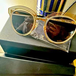 Christian Dior Enigme Titanium Sunglasses
